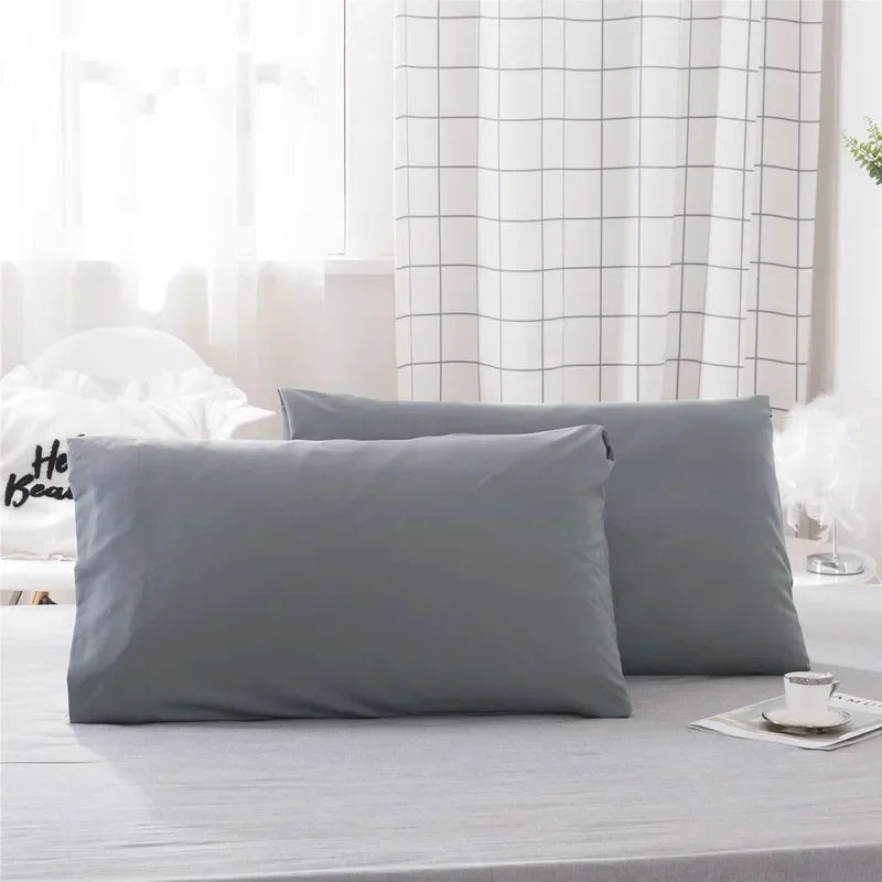 coussin hypoallergénique polyester 300 fils catégories solide uni moderne blanc gris bleuclair vert bleumarine