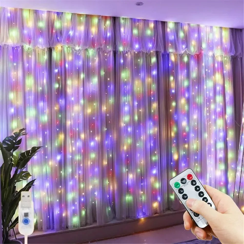 guirlande lumineuse led multicolore points lumineux modernes modes télécommande usb chambre salon vacances