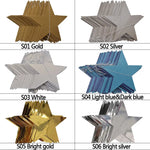 guirlande étoiles or argent blanc festives anniversaire noël mariage décoration chambre enfants métalliques brillantes