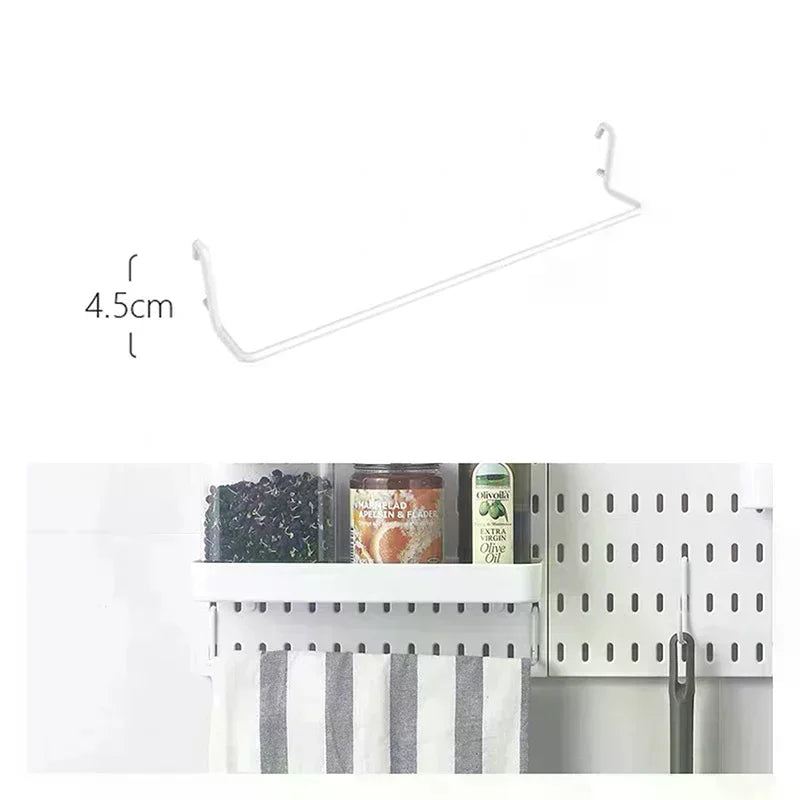 clips rangement blanc moderne adhésif étagères porte objets multifonctionnels trous réguliersiaux