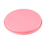 support présentation moderne plastique couleur beige rose rayures concentriques diamètre 10cm opacité