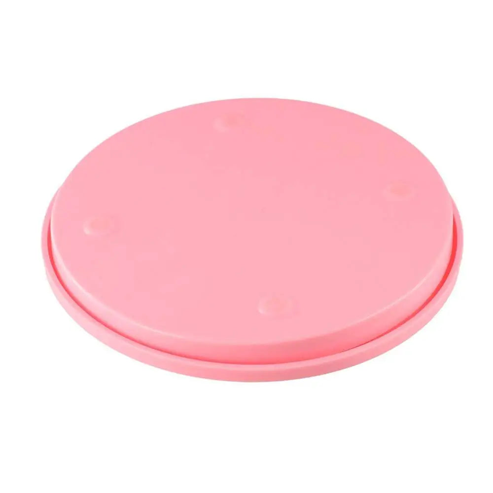 support présentation moderne plastique couleur beige rose rayures concentriques diamètre 10cm opacité
