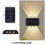 lumière solaire extérieure led ip65 mur noir blanc jaune moderne vis