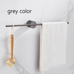 porte serviettes mural aluminium noir doré moderne minimaliste serviette brosse dents