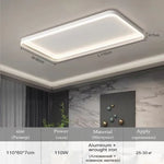 lampe led moderne rectangulaire blanc éclairage quotidien télécommande 40cm 50cm 90cm chambre salon