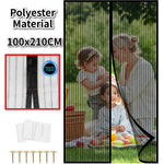 rideau moustiquaire porte aimants noir maille fine moderne anti moustiques automatique