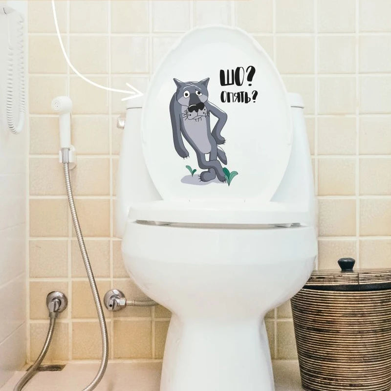 sticker autocollant cartoon gothique chat texte gris noir vert rouge beige decoration maison salon