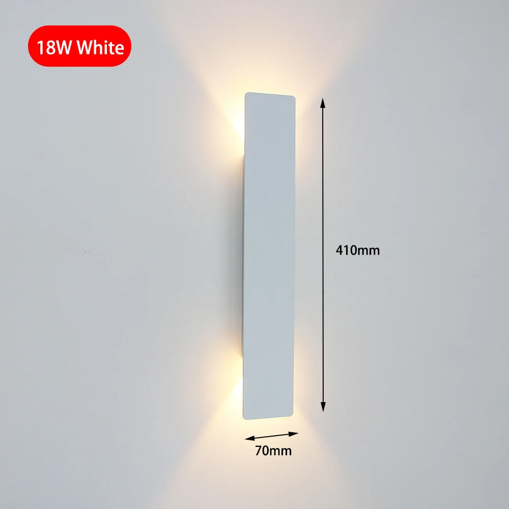 applique murale moderne led blanc noir doré fixée mur éclairage quotidien salon chambre entrée