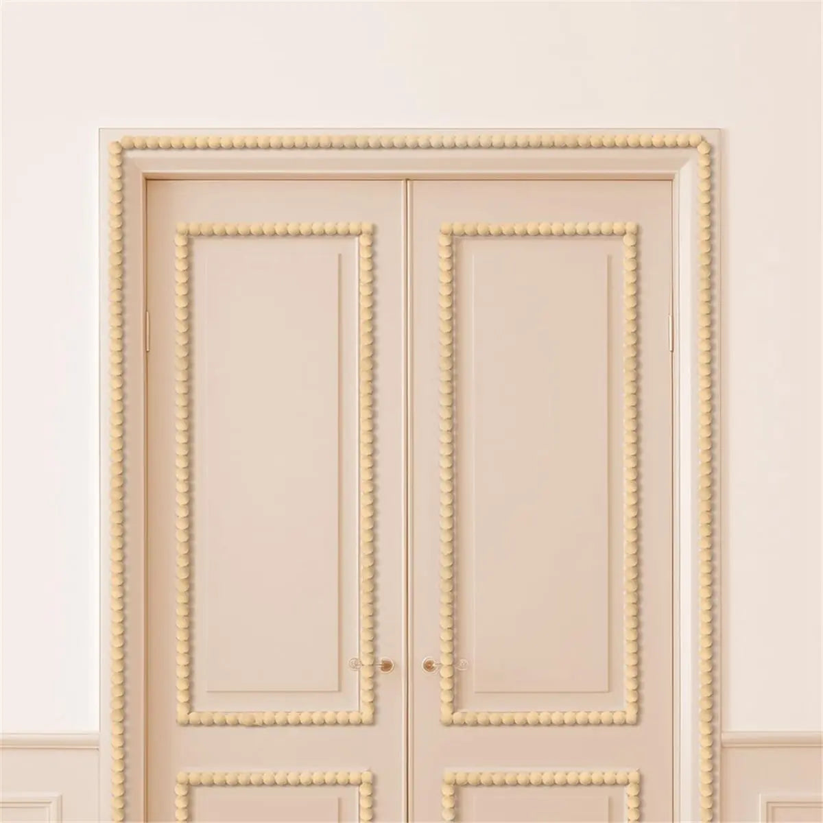 ruban décoratif moderne relief beige clair adhésif 3m guide taille
