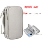 sac main rose pratique toile épaisse réutilisable moderne respectueux environnement chargeur câble usb adaptateur