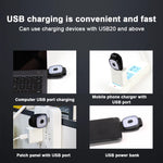 bracelet lumineux noir led clip rechargeable usb moderne sécurité