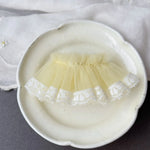 jupe tulle poupée rose blanche jaune verte douce moderne accessoire fille dentelle opaque