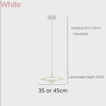 Suspension lumineuse moderne blanche noire dorée lisse mat éclairage intérieur minimaliste câble prise électrique