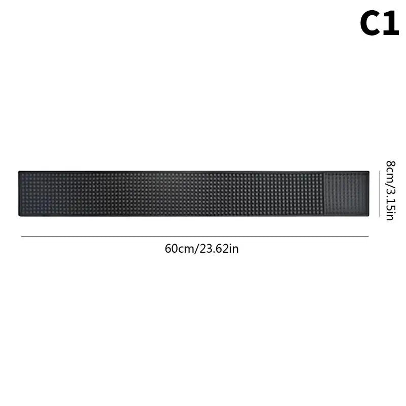 tapis bar perforé noir moderne durable antidérapant vinyle maison service