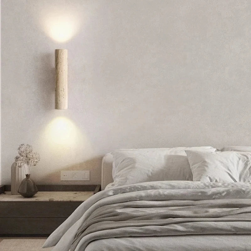 lampe murale moderne marbrée pierre 3000K 4200K entrée chambre étude