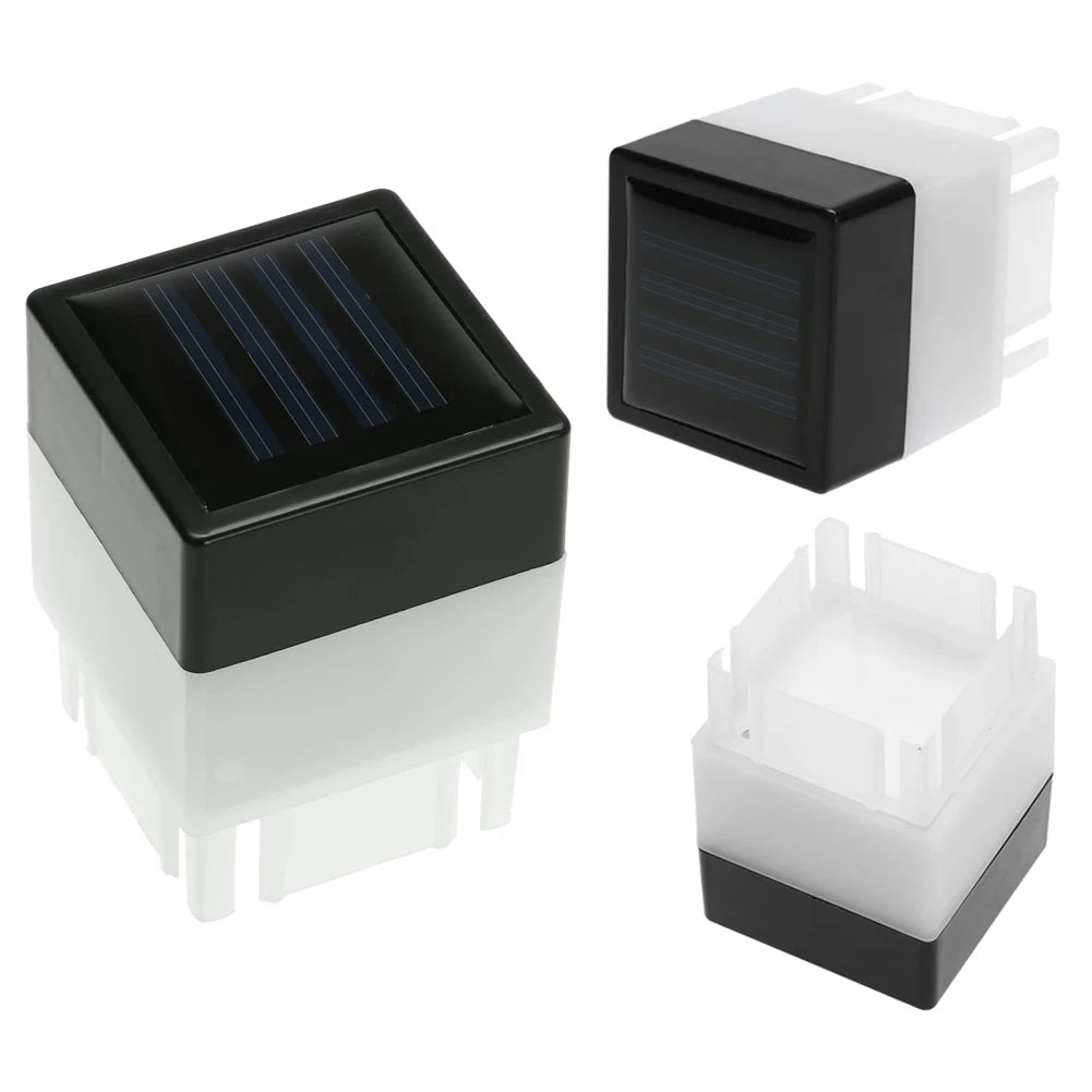 lampe solaire extérieure moderne ip55 led noir blanche rayures vacances jardin piscine clôture rue