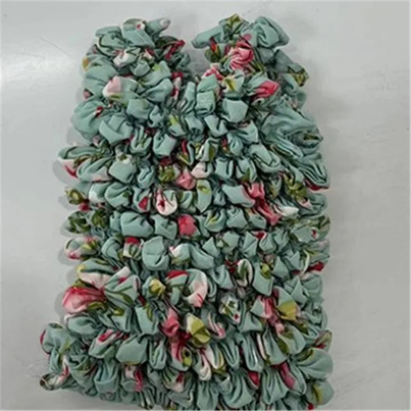 sac main pliable polyester motif fleurs boho chic noir bleu blanc rouge vert orange