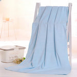 serviette bain microfibre séchage rapide motif uni moderne pâques rose orange rouge bleu violet