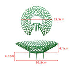 supports plantes vert structure ajourée motif fleur piquets métalliques jardinage rustique assemblés non assemblés