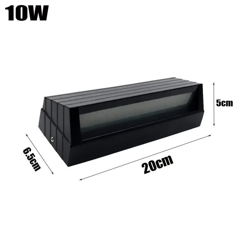 applique murale moderne aluminium noir rayures horizontales lumiere led exterieure