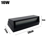 applique murale moderne aluminium noir rayures horizontales lumiere led exterieure