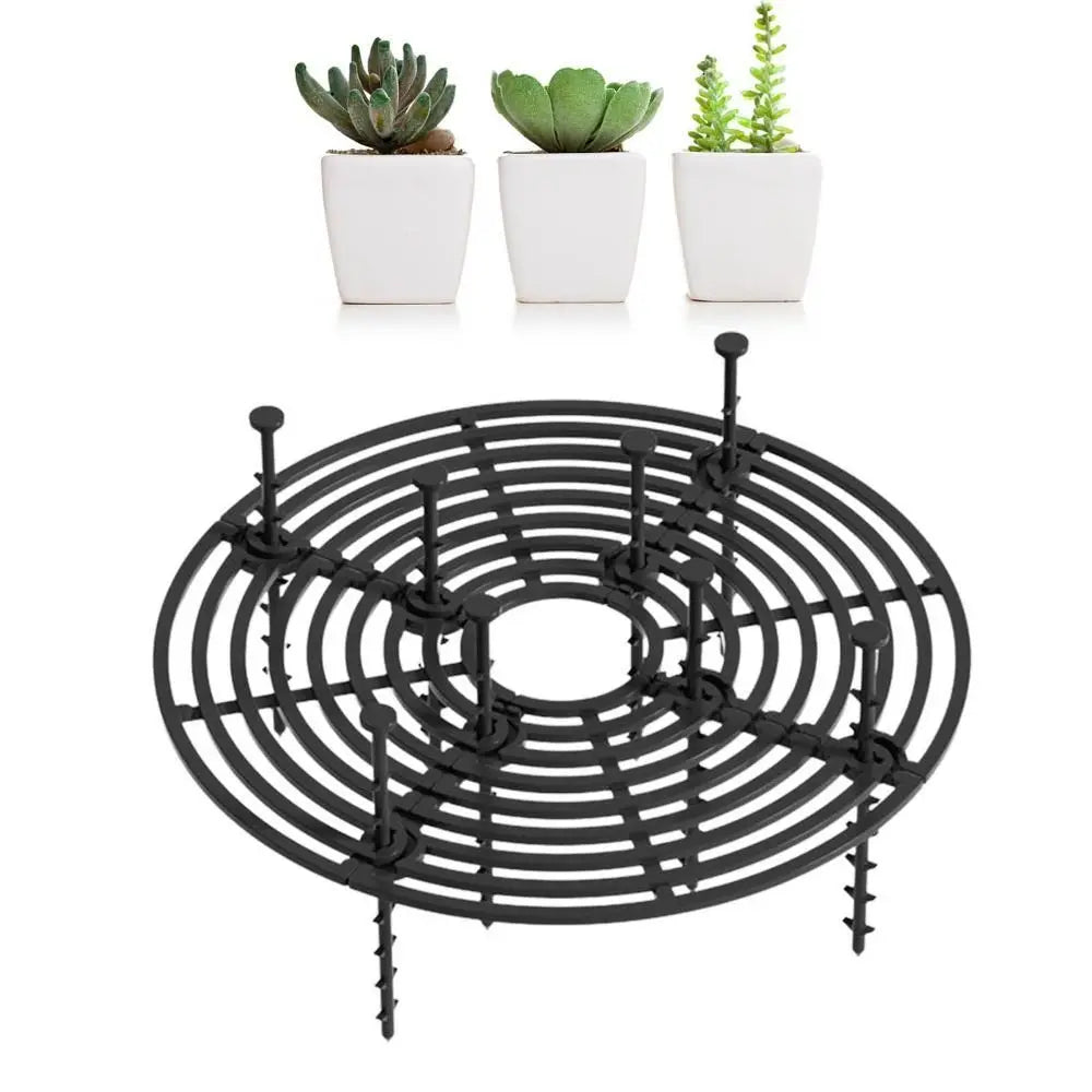 grille support plantes noir marron moderne 19cm 30cm 52cm rond carré