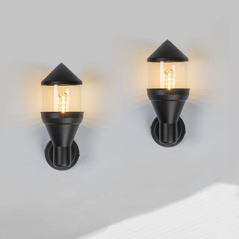 lampe murale led extérieure noire moderne ip65 aluminium hydrofuge 85265v