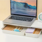 boîte rangement moderne beige clair plastique lisse réutilisable documents carnet stylos calculatrice