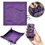 plateau pliable tissu violet utilitaire outdoor myrtilles oranges tissage texturé imperméable multifonctionnelextérieur
