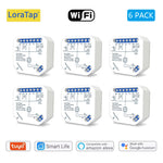 module commutation rideau blanc moderne tringle commande câbles connectivité google alexa