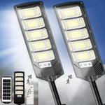 lampadaire solaire led moderne capteur mouvement étanche panneau solaire noir jaune bleu