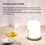 lampe chevet intelligente led blanc moderne minimaliste interrupteur tactile wifi bluetooth