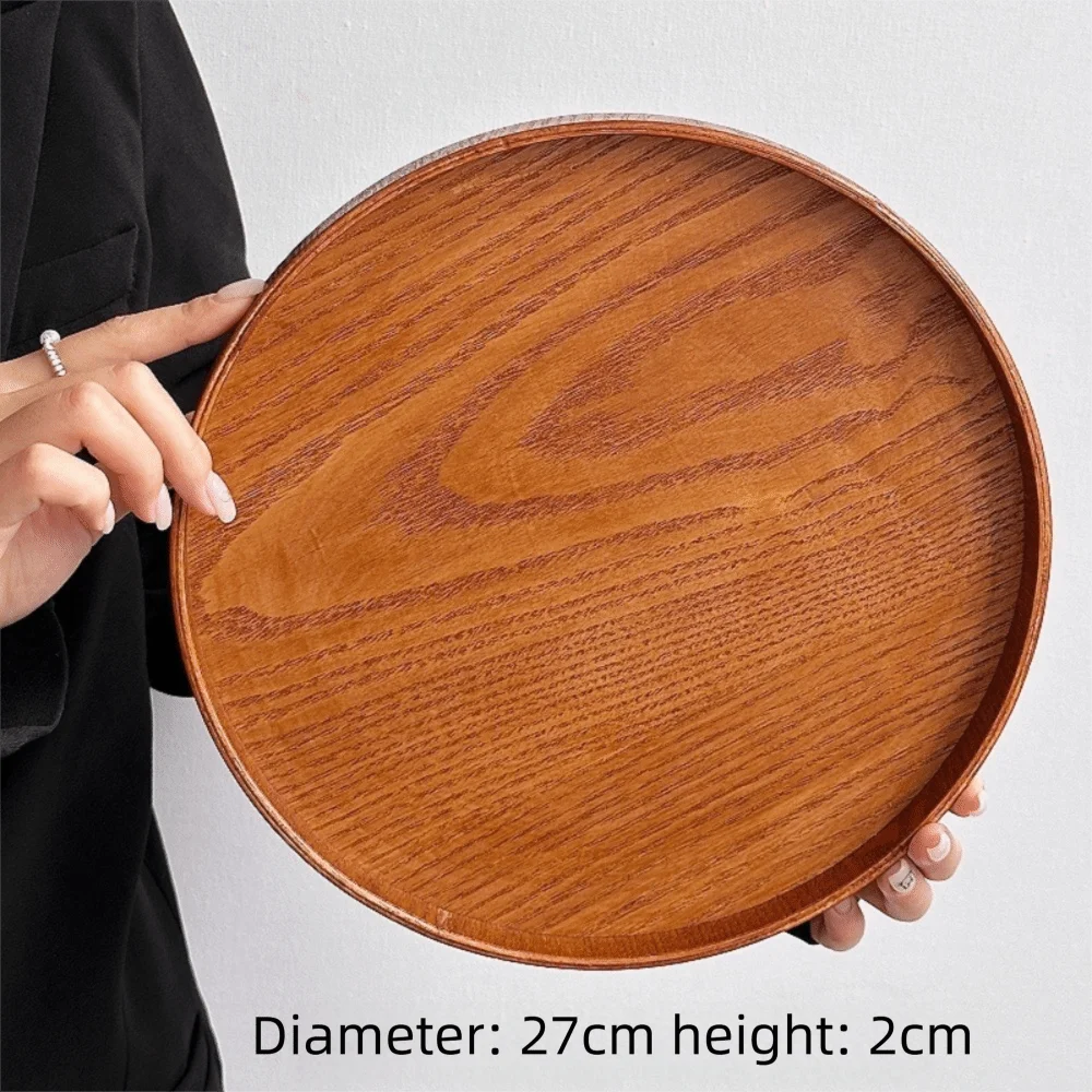 assiettes plates bois marron grain naturel modernes set différentes tailles