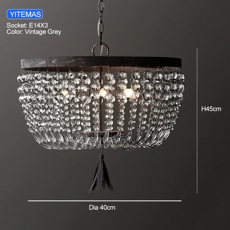 lustre classique cristal transparent doré rangs haute qualité autonome certification sécurité