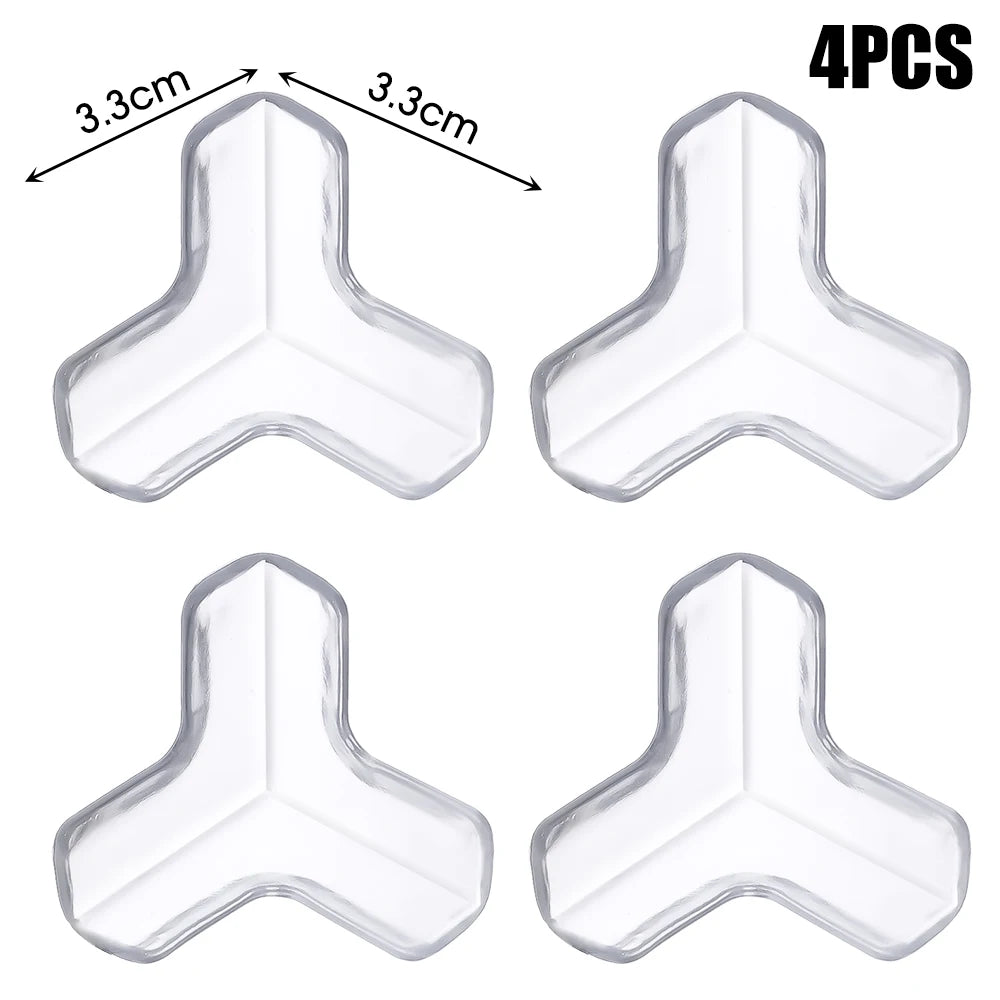 protections bord table transparentes silicone adhésives sécurité bébé moderne 12pcs