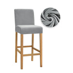 couvre tabouret moderne tabourets bar lavables tissu plush uni couleur bleu jaune vert orange