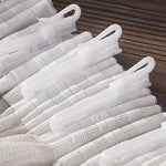 crochets rideau blancs opaques coton lisses modernes réglables pack 50pcs maison