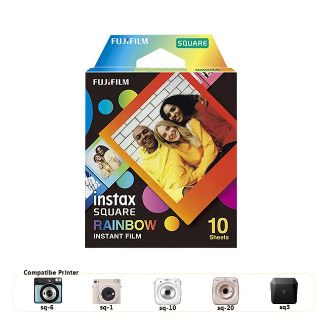 film instantané fujifilm square marbre blanc 10 feuilles compatible sq6 sq10 sp3