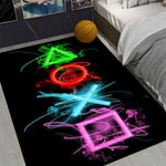 tapis moderne abstrait multicolore antidérapant intérieur extérieur salon chambre prière