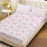 drap housse lit blanc rose imprimé élastique moderne poches profondes coton polyester queen king