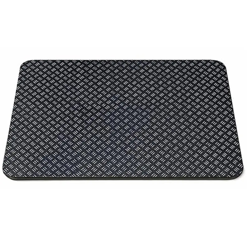 tapis anti vibration noir diamants protection sol bruit fitness machine plateau vibrant