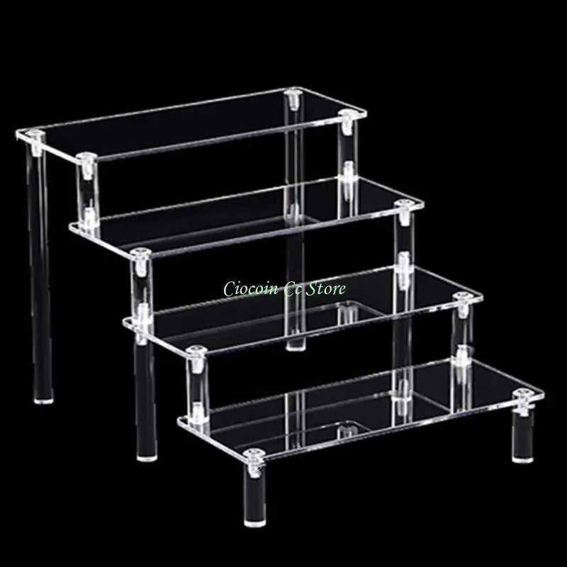 présentation transparente moderne support bijoux transparent sans motif grille tailles