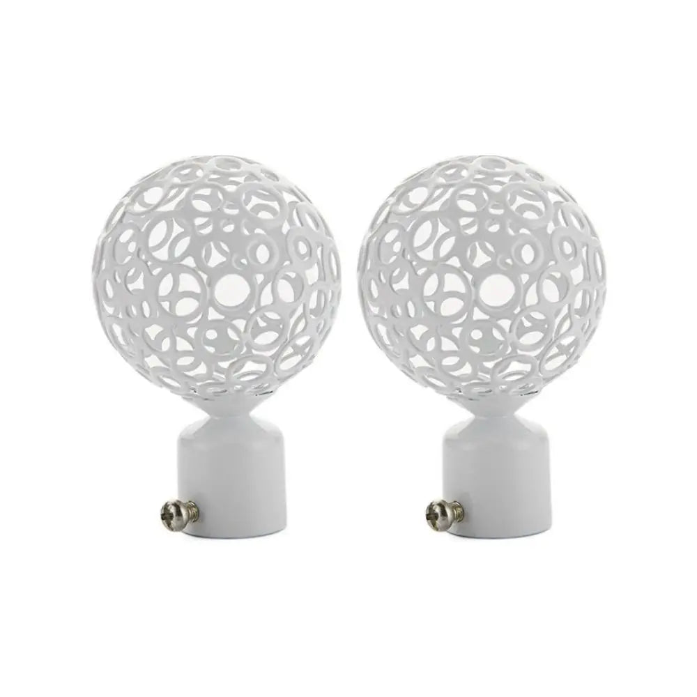 boules rideau perforées modernes blanc noir eyelets finition blanche 22mm 28mm tringle rideau accessoire
