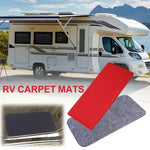 tapis sol antidérapant camping car gris rouge moderne protection porte conducteur