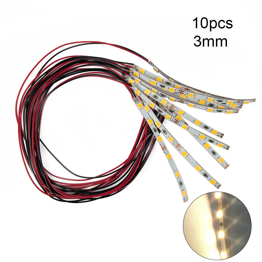 ruban led blanc rouge noir adhésif flexible 12v 18v led moderne 10 pièces