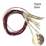 ruban led blanc rouge noir adhésif flexible 12v 18v led moderne 10 pièces