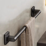 porte serviettes mural noir mat alliage aluminium serviettes incluse moderne salle bain rangement étagère
