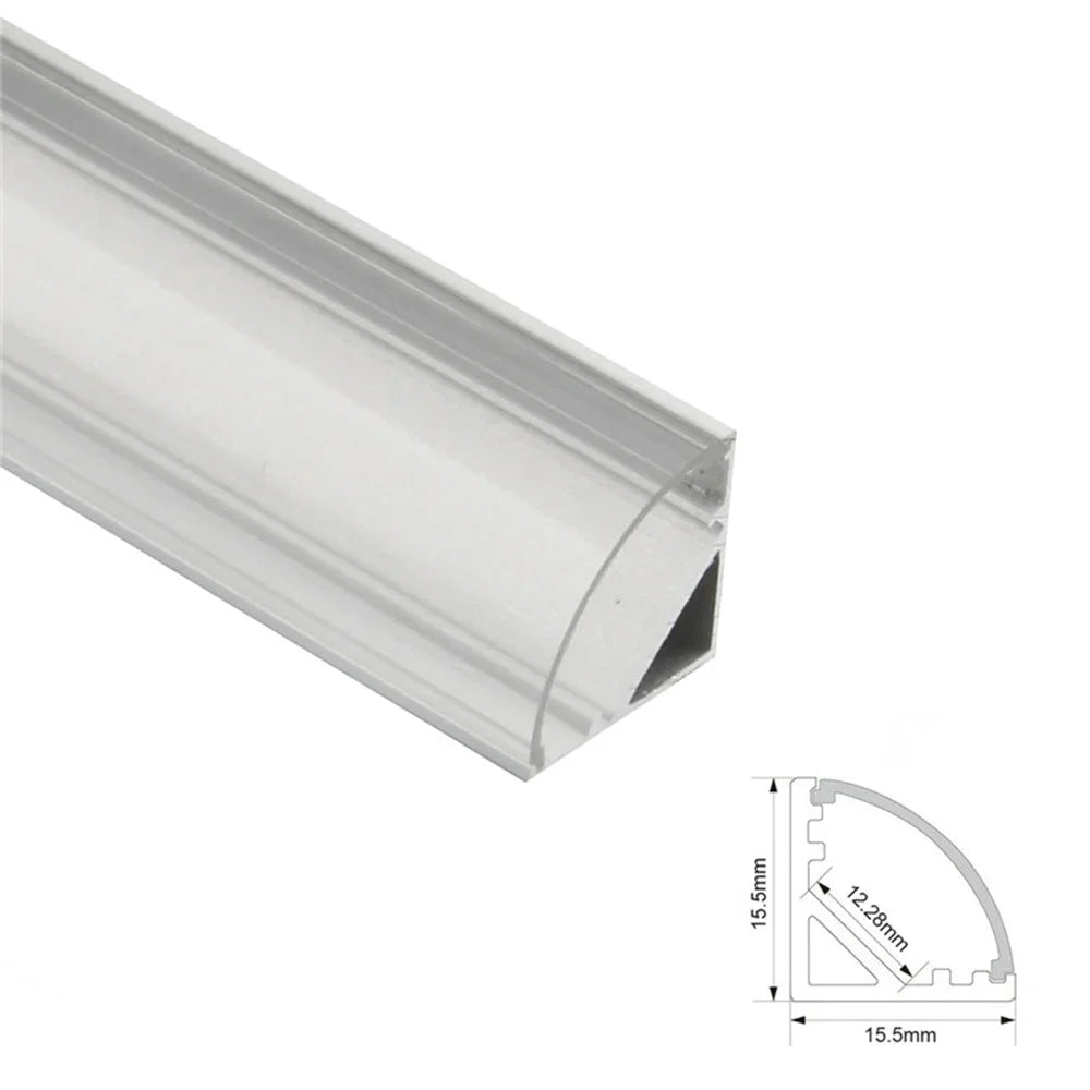 Profil en U gris pour bande LED personnalisable