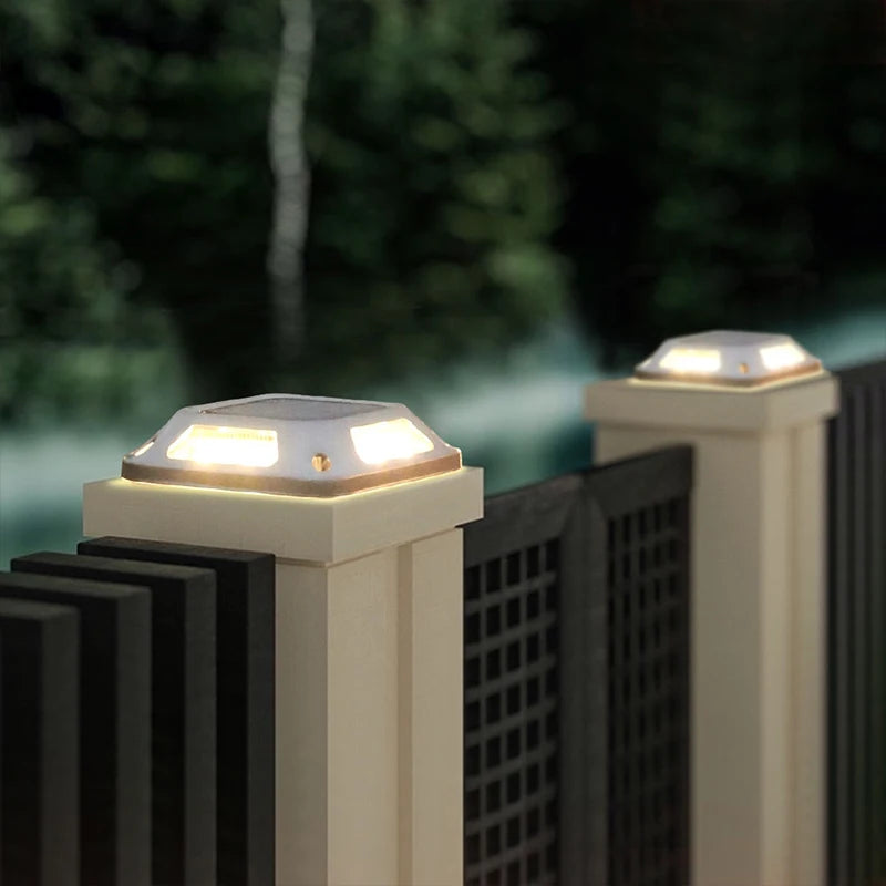 lampe solaire extérieure moderne argentée noire ip65 led autoinstallation vis fixations