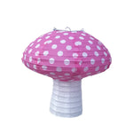 lanterne champignon fraise couleur rouge blanc jaune rose verte points feuilles enfant décoration fête